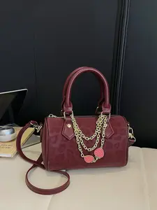 Valentine's Day Leopard Print Handbag with Chain Strap, Fashion Crossbody Handbag, Fashionable Essential for Autumn/winter, Perfect for Daily Commutes, Shopping, and Dates