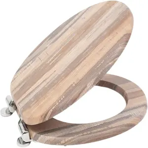 Elongated Toilet Seat, Soft Close with Alloy Hinges, Scratch-Resistant, Easy to Clean & Install, Oval Design, Fits Most Standard Toilets