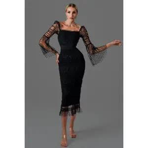 Bella Barnett Crana Mesh Maxi Dress