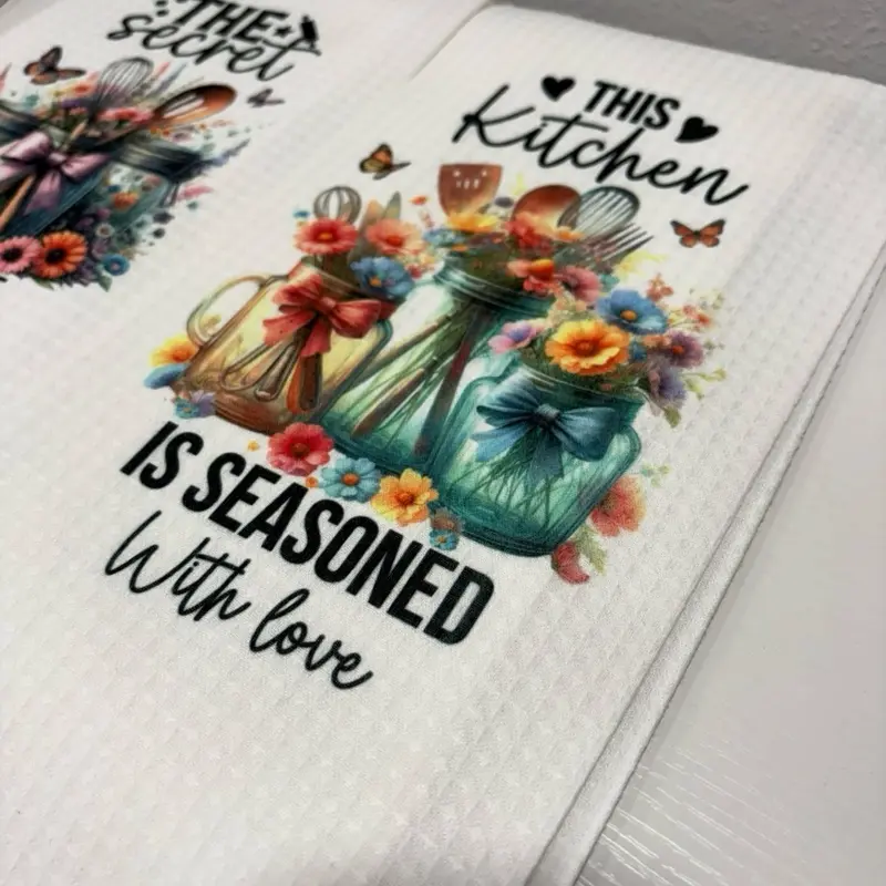 Sublimated kitchen towels