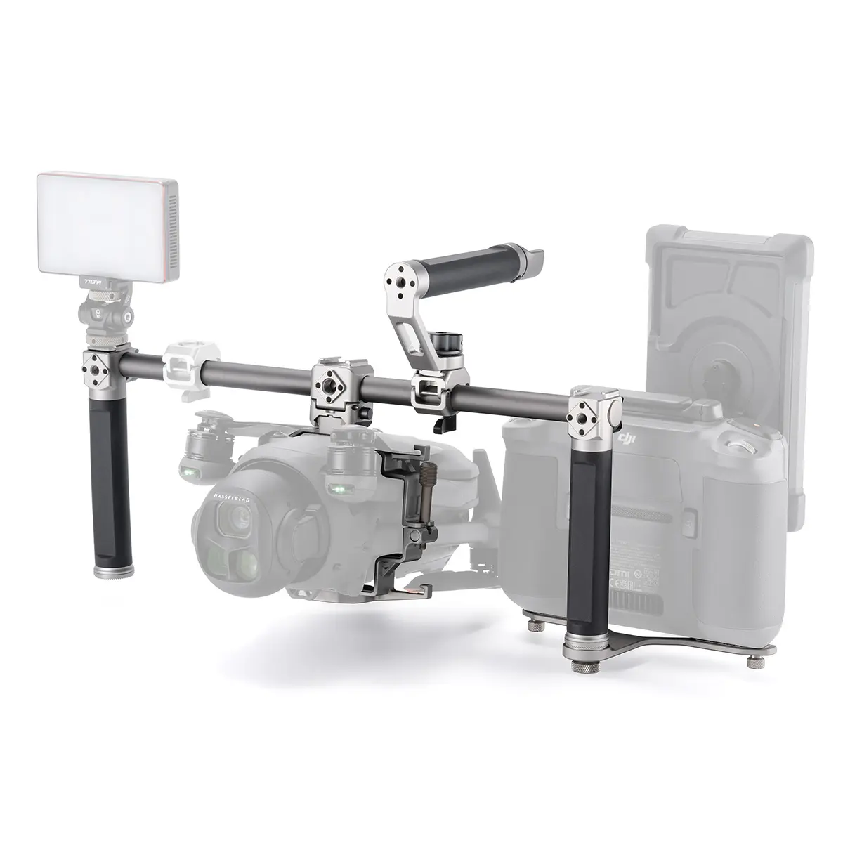 Tilta Titanium White Handheld Support System for DJI Mavic 4 Pro Drone - Camera Accessories, Mobile Remote Controller Compatibility