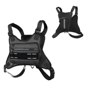 Sports Chest Bag For Men Women, Running Vest Bag With Built,Phone Holder For Workouts&Ski&Cycling&Hiking,Motorcycle Accessories