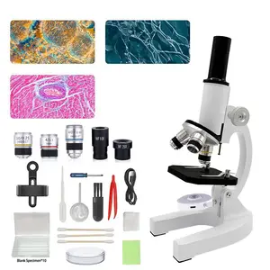 40X-1000X Monocular Compound Microscope for Kids, LED Student Microscope for Home School Science Lab & Educational Stem Toy
