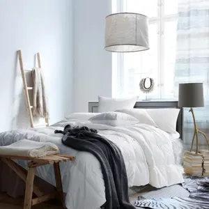 【Three Geese Responsibly Sourced summer blanket】 Goose Down duvet 100% Organic Cotton 25% Down King Size 106x90 Fluffy & Warm Original Cotton Cover,Machine Washable-#TikTokShopSpringGlowUp summerwins
