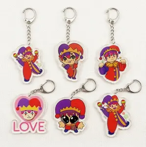 Hugh Morris clown acrylic keychain from Tomodachi Life, bag accessory, gift for game fans, Hugh Morris keychain, fan gift.