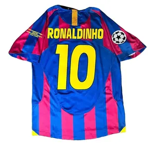 #10 Ronaldinho 2006 Retro Short Sleeve Soccer Jersey