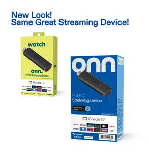 onn Full HD Streaming Device, Google TV - Fast Streaming, 8GB Storage, 1.5GB RAM, Remote with Voice Control