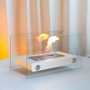 Tabletop Fire Pit Mini Firepit for Indoor & Outdoor Portable Fire Bowl for Patio Table, Fire Pit Kit for Cozy Ambiance, Gifts for Home & Camping, Smores Maker for Table Top