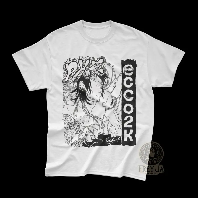 ecco2k Tee Shirt - Vintage Unisex Heavy Cotton Tee