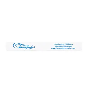 Tammy Taylor Nails Long Lasting 180 Zebra File - Washable, Disposable, Long-Lasting Nail File for Nail Care