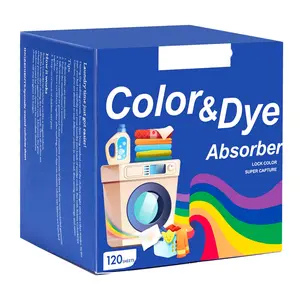 Color Absorber Laundry Sheets 120 Count Dye Catcher Prevent Clothes Smearing Fragrance Free for Home School or Apartment Prevents Color Bleed Absorbs Loose Dyes