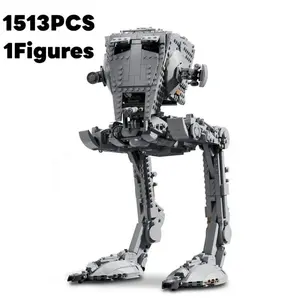 New 1513 Piece Toy Blocks Atst Transport Walker Robot Mecha Model Building Set, Adult & Kids Educational Gift, Boy Girl Birthday Present