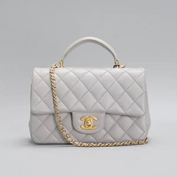 Pre-owned CHANEL lambskin Crossbody Bags Classic Single FlapMini Top Handle Bag BGP152162