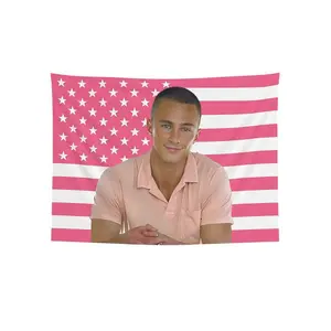 Drew Starkey Flag, Rafe Cameron Flag, Pink American Flag Poster Tapestry | Birthday Gift | Gift for Daughter | Gift for Son | Fun Gift