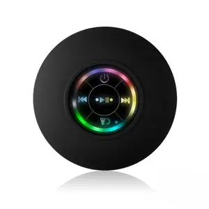 IPX6 Strong Waterproof Speaker with Stunning LED Light Show Hands-Free Calling USB Rechargeable for Shower Pool Camping Dried