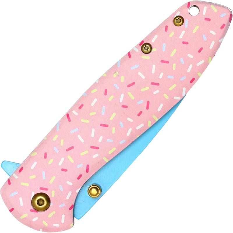 Pink multi-function folding knife tool accessories portable stainless steel knife fruit knife high hardness outdoor Christmas gift survival equipment