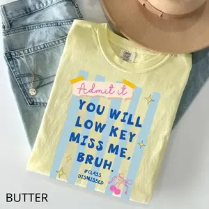 Comfort Colors Last Day of School Shirt, Teacher Tee, Summer Teacher Shirt, End of Year Teacher Gift, Teacher Team Shirt, Gift for Teacher