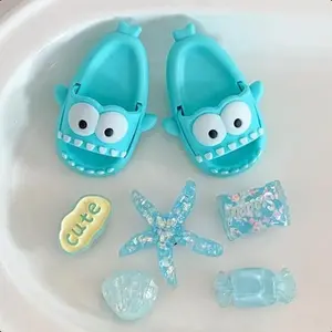 Shoe Charm For Crocs Mini Slippers Adaptation Cave Shoes Crystal Accessories Sandals  DIY Shoes Decorations for Halloween Christmas Thanksgiving Party & Daily Wear Creative