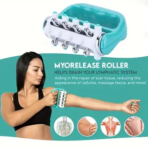 Massage Tool for Muscle Relaxation & Exfoliation, Manual Massager for Thighs, Hips, Legs, Back, Full Body Use, Non-Toxic Abs Material
