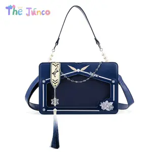 THE JUNCO Original Love and Deepspace "Sheng Sheng Mo Li" Zayne ITA Bag – Chinese Style Crossbody Shoulder Handheld Commuting Small Square Tote, Display Customizable Pin Display Bag, Perfect Shoulder Bag for Women, College Students & Anime Fans