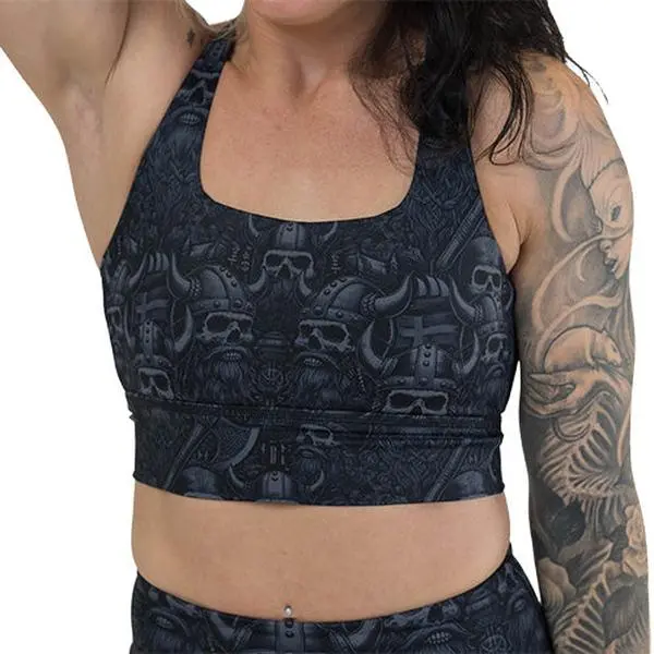 CVG Longline Bra Valhalla Gym Bra Yoga Bra Strappy Sports Bras Strappy Workout Bra