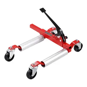VEVOR Wheel Dolly, Max Capacity 1500 Lbs Car Dolly, Car Jack Dolly Lifter with 360 °   Rotatable Wheels, Heavy Duty Vehicle Positioning Ratchet Tire Jack, for Vehicle Car Auto Repair Moving