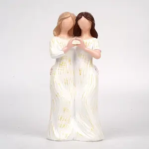 Artistic Resin Hug Heart Statue, Home Decor Sculpture, Multi-Purpose Desktop Display, Perfect for Mother's Day, Anniversary Gifts