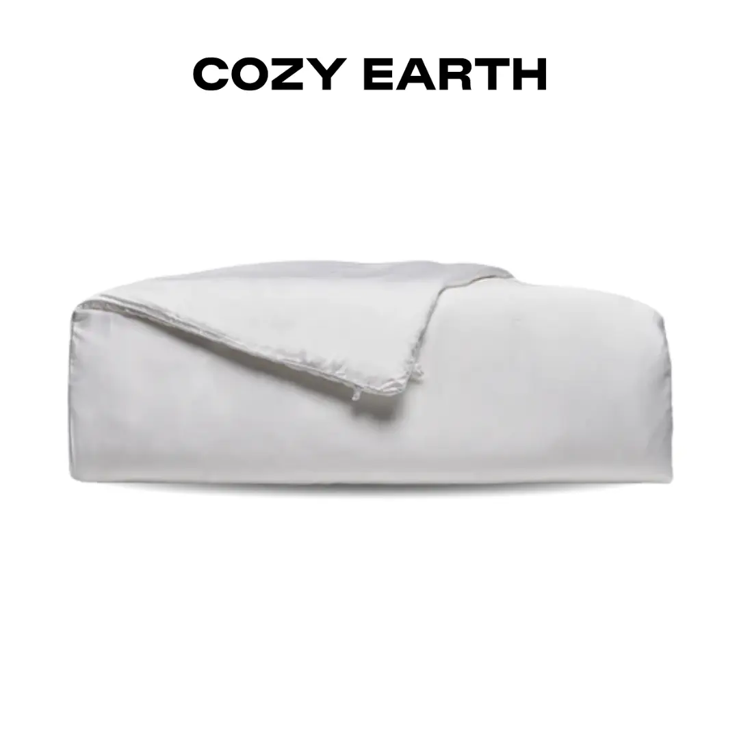 Cozy Earth Silk Comforter | Mulberry Silk Filled Comforter with Bamboo Viscose Shell for Year-Round Comfort