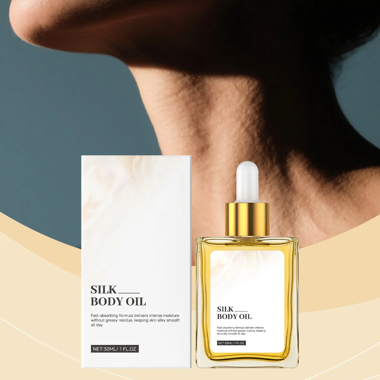 Vanilla & Sweet Almond Body Oil - Lightweight, Gentle Moisturizer for Smooth, Silky Skin - Daily Body Care, Cosmetic