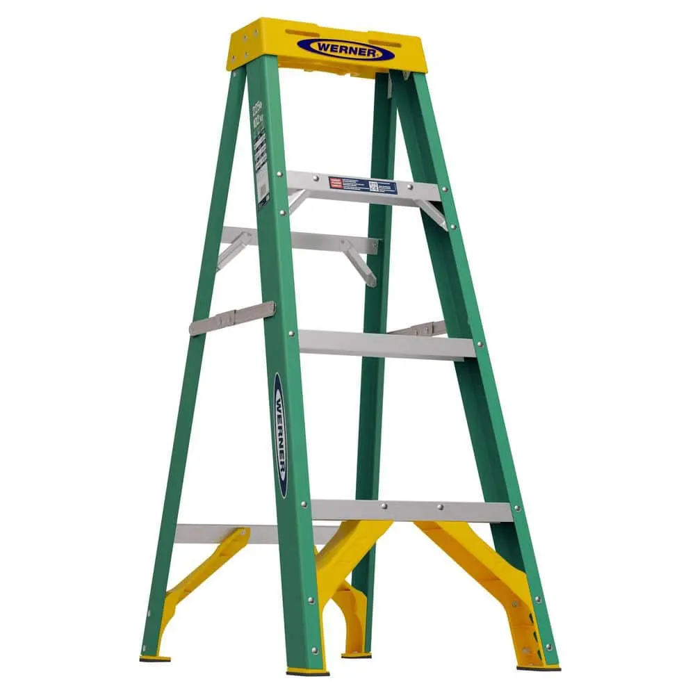 4 ft. Fiberglass Step Ladder (8 ft. Reach Height) with 225 lb. Load Capacity (Type II)