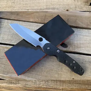 Ball Bearing Folding Knife Pocket Knives, Stainless Steel Jackknife Knives Carbon Fiber Handle Outdoor Knife,Camping EDC Tactical Knife