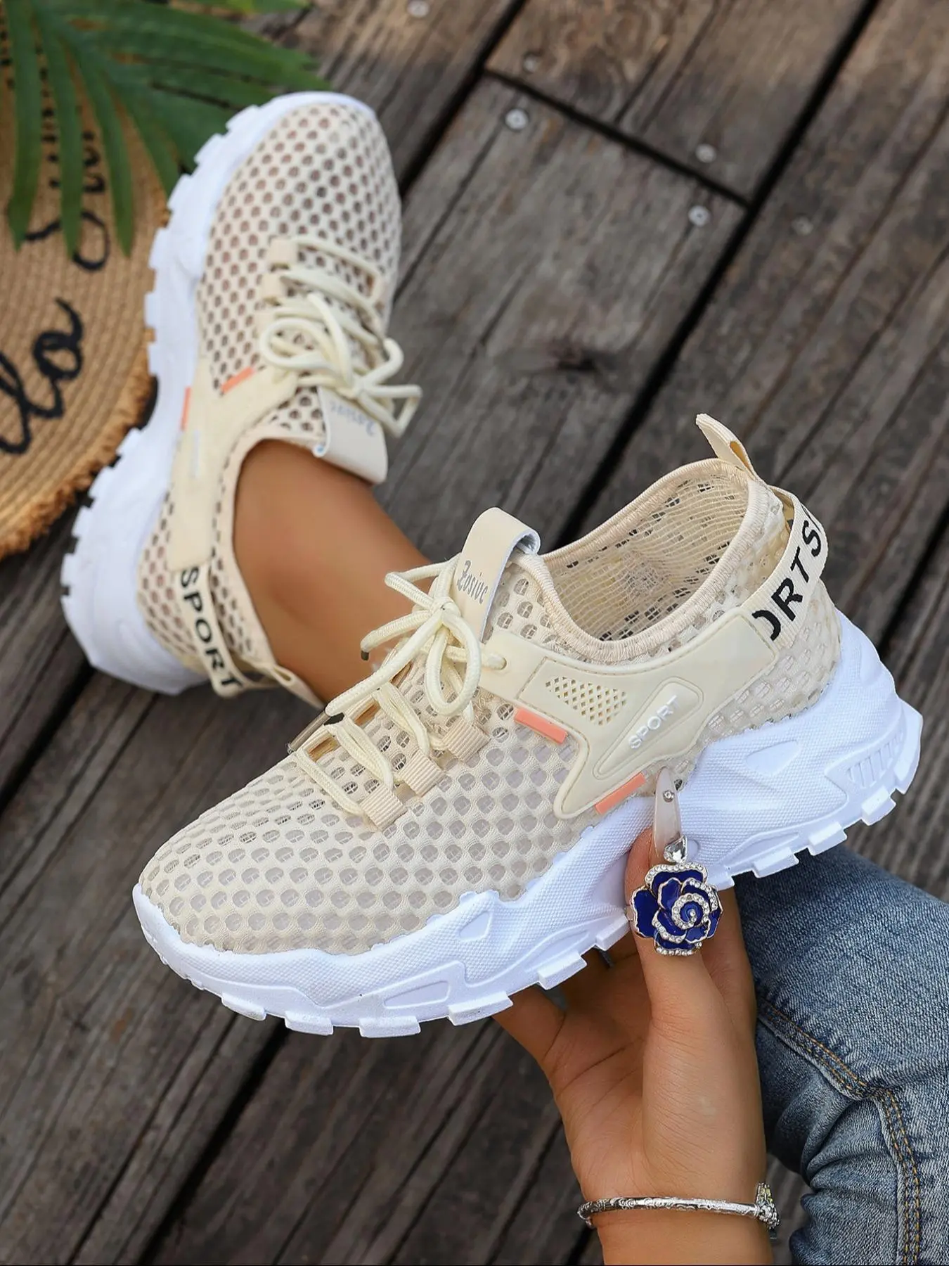 Women's Fashionable Breathable Mesh Sneakers, Casual Comfortable Sports Running Shoes, All-match Basic Shoes for Daily Wear, Athletic Running Shoes, Athletic Running Trainers