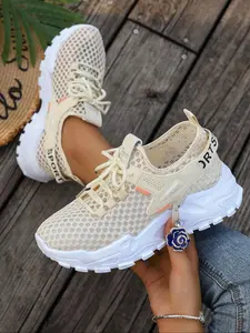 Women's Fashionable Breathable Mesh Sneakers, Casual Comfortable Sports Running Shoes, All-match Basic Shoes for Daily Wear