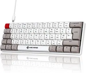 LexonElec 60% Mechanical Gaming Keyboard, Blue Switches, RGB Backlit Compact Mechanical Keyboard, PBT Dye-Sub XDA Keycaps, 62-Key Anti-Ghosting Mini Keyboard, for Win/Mac/PS4/PC