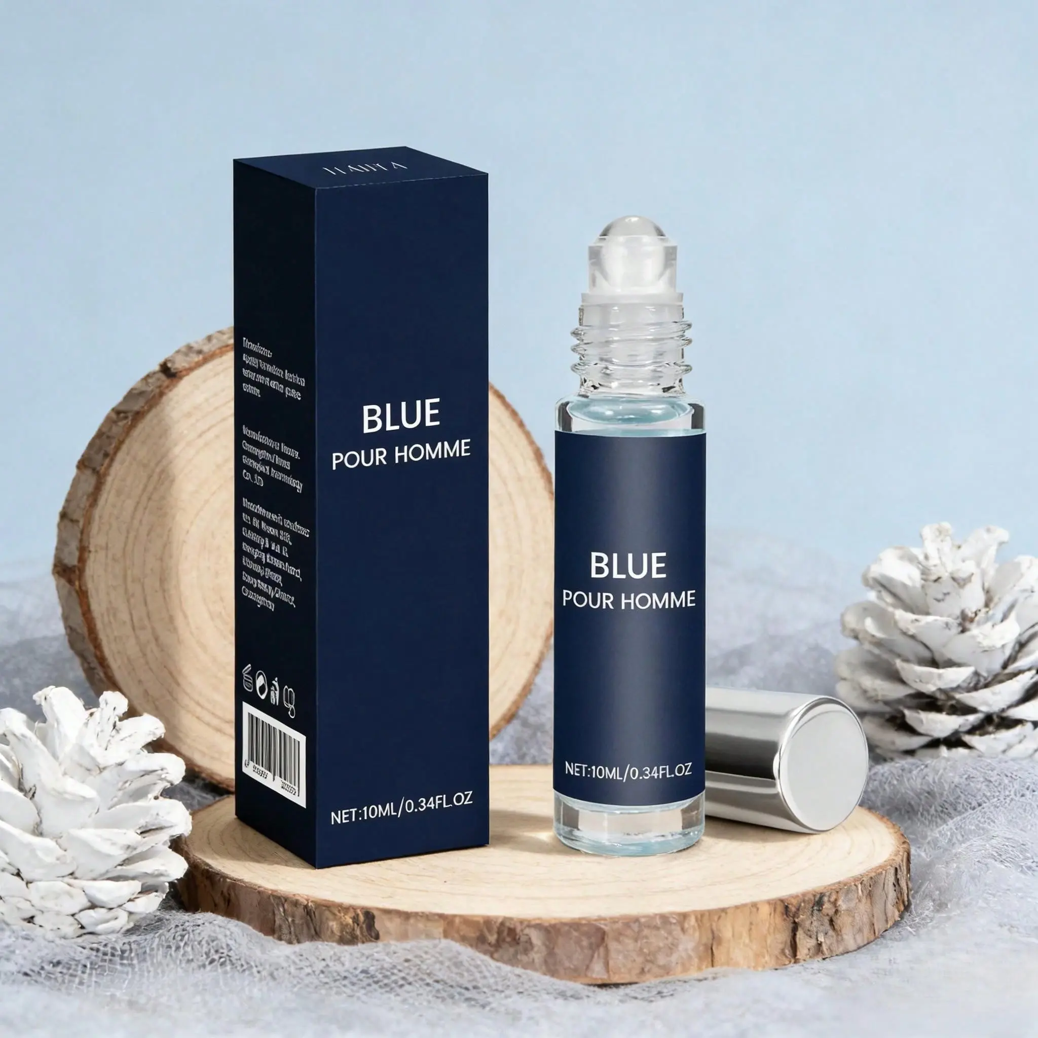 10ML Men Fine Fragrance Oil, Roll-On Long-Lasting Subtle Essential Fragrance Oil, Floral Woody Fragrance, Sea Oud for Men and Women, Ideal for Dating, Traveling, Home Use