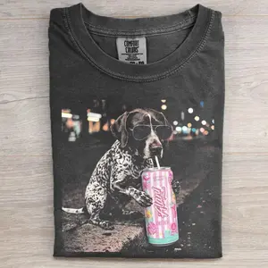 German Shorthaired Pointer Drinking T-Shirt, Funny GSP Beer Lover Tee, Hunting Dog Graphic Shirt, Dog Mom Dog Dad Gift, Summer Party Dog Shirt, Gift for Men Women
