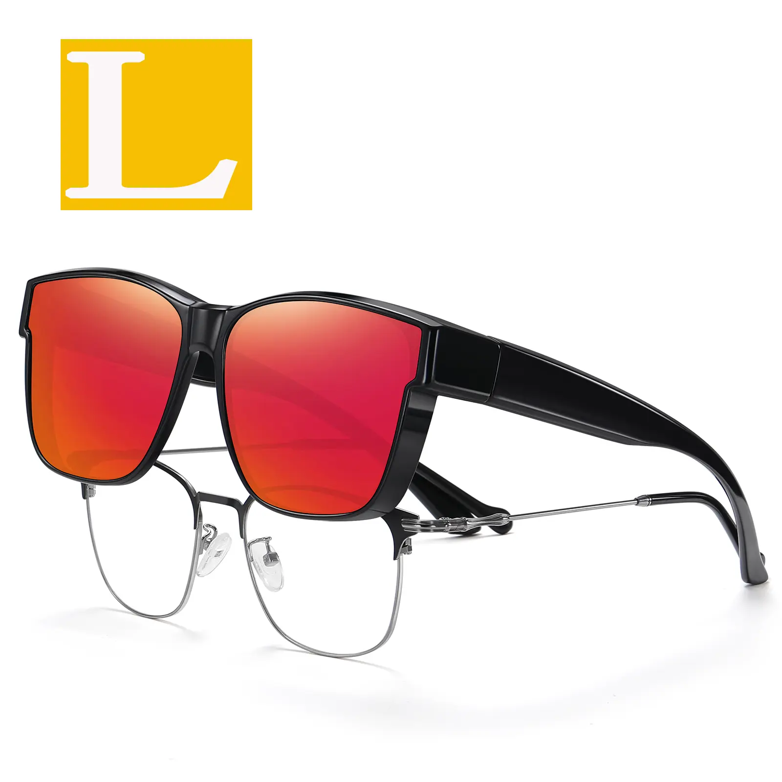 Black Frame Red Lens