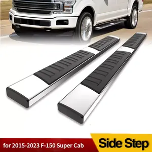 YITAMOTOR 6.5 inches Running Boards Compatible with 2015-2025 Ford F150 SuperCab, 2017-2024 Ford F250 F350 F450 F550 Super Cab Side Step Nerf Bar Heavy Duty Aluminum Running Boards