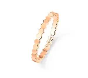 Pre-owned Chaumet BEE DE CHAUMET RING Rose gold, 2.5 mm，size 55