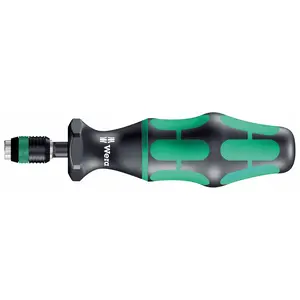 Wera 05074720001 Kraftform 7465 Hexagon Torque Screwdriver, 1/4" Head, 2.5-11.5"/lbs Pre-Set Adjustable Torque Range
