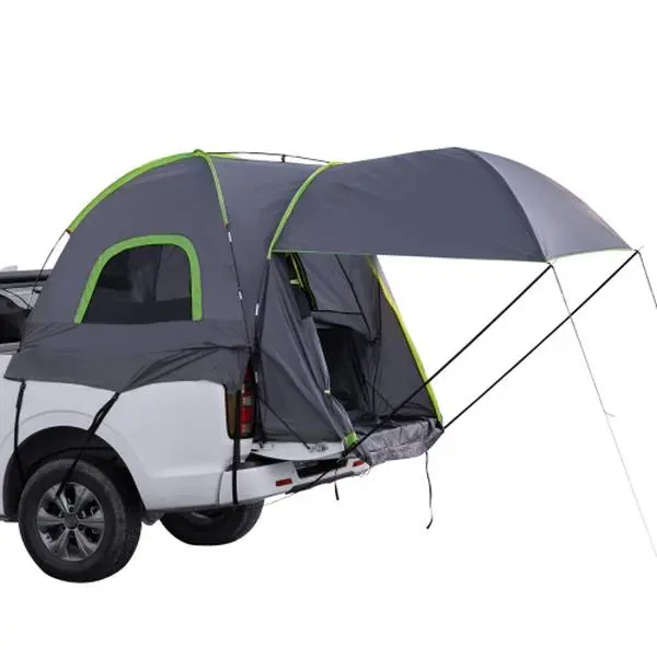Bellemave Heavy Duty Waterproof Outdoor Rainproof Weatherproofing Dome Tent - 8.0-8.2ft PU2000 Truck Bed Camping Tent for 2-3 Persons, Heavy Duty Tent, Rainproof Tent