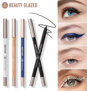 Beauty Glazed 24Hr Waterproof Long-Lasting Eyeliner Pencil - 4 Color Options, Easy to Use, Vibrant Shades, Smudge-Resistant & Fade-Resistant, Suitable for All Skin Types - Lipliner