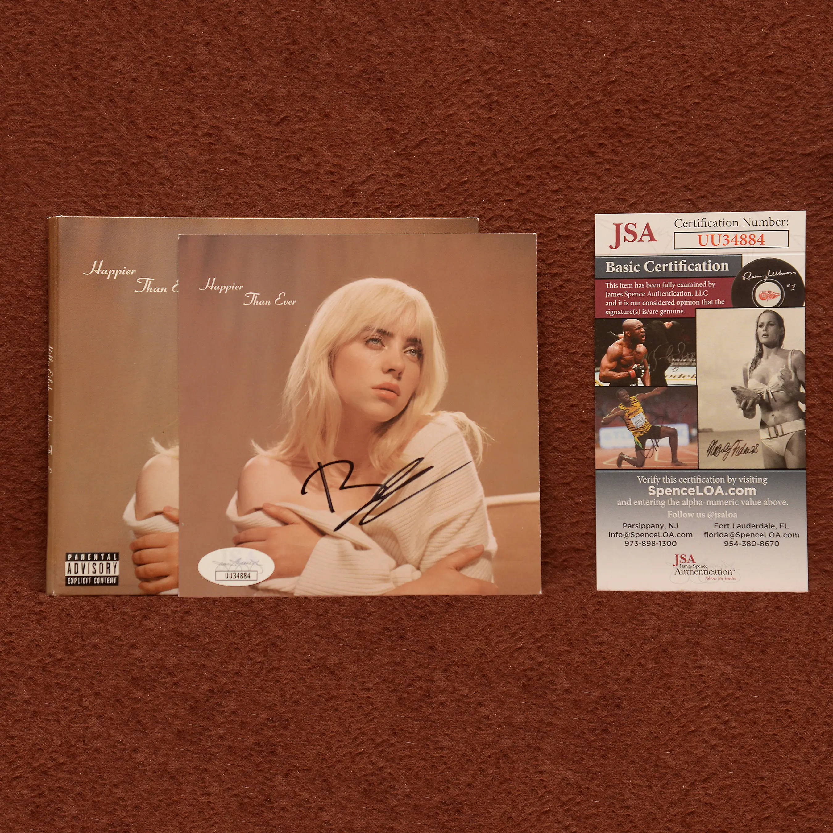 Billie Ellish Signed JSA Authenticated "Happier Than Ever" CD