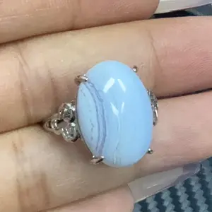 Leah(10690)gc.Blue lace agate copper ring