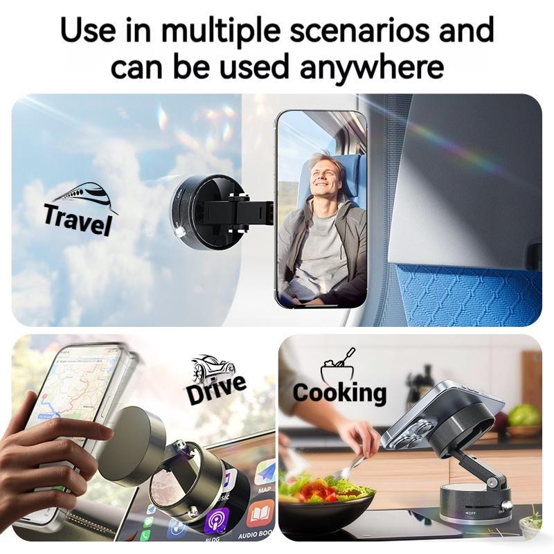Magnetic phone holder, adjustable suction cup rotation lock, mechanical sound feedback, multi-functional for home/desktop/car use, supports MagSafe, foldable, suitable for MagSafe iPhone, Google, Samsung and other devices Magnetic phone holder, adjustable suction cup rotation lock, mechanical sound feedback, multi-functional for home/desktop/car use, supports MagSafe, foldable, suitable for MagSafe iPhone, Google, Samsung and other devices