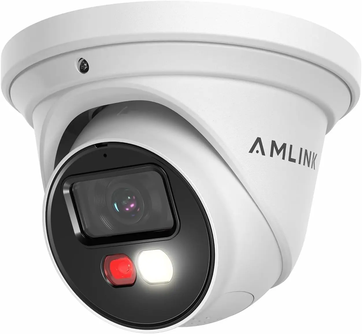 AMLINK 5MP Security AI IP PoE Turret Camera AL5M-T5171EW with Human/Vehicle Detection, Night Color 100ft, 2-Way Audio, Deterrent, 20fps