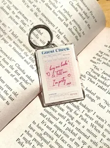Buy Me Books And Tell Me I Am Pretty Acrylic Keychain, Bookish Keychain, Book Lover Keychain