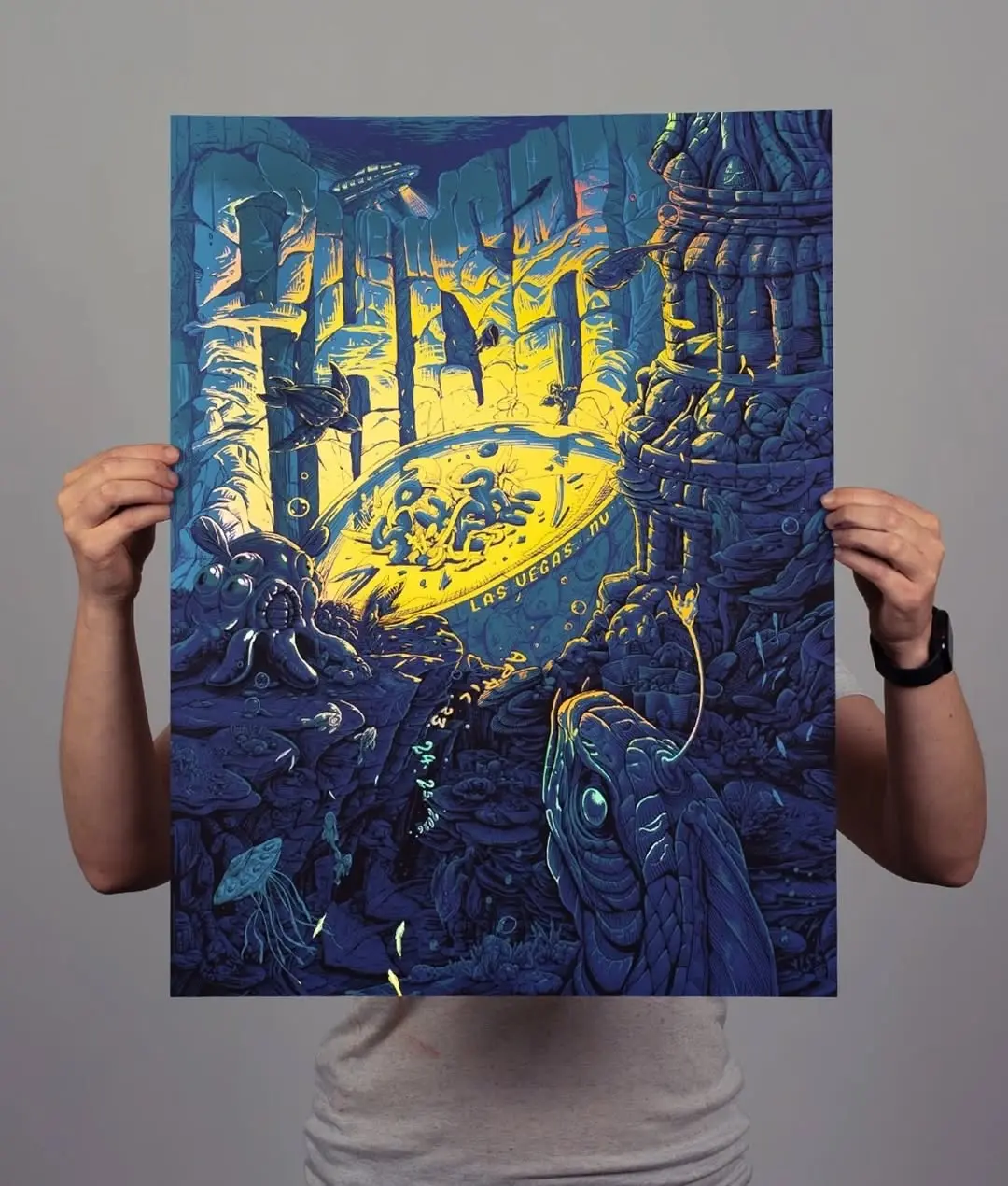 Phish Las Vegas April 23-26 2026 Official Underwater Surrealism Concert Poster