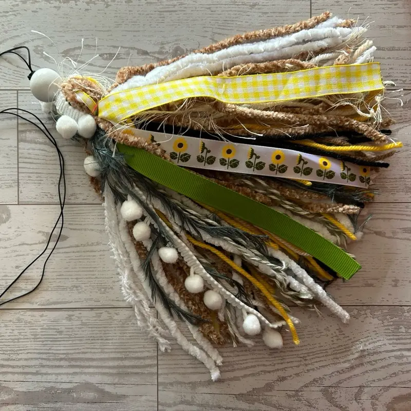 Sunflower Handmade Bible Book Tassel Journal Bookmark with Beads Unique Craftsmanship Aesthetic Bookish Merchandise Flower Bookmark