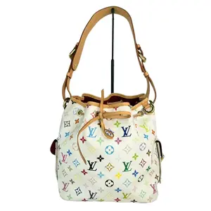 Pre-owned Louis Vuitton Leather Bucket Bags Petit Noé MM Multicolor Monogram Bucket Bag